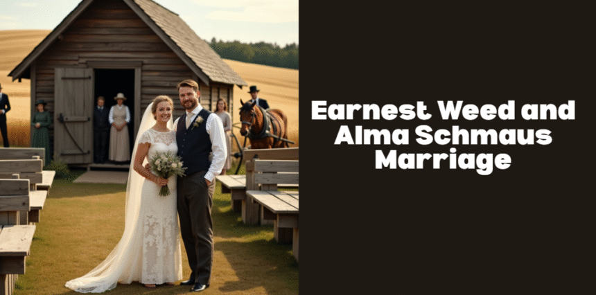 Earnest Weed and Alma Schmaus Marriage